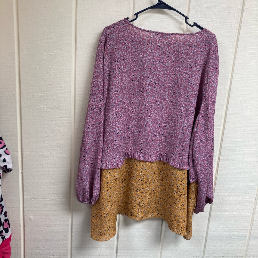 LOGO Lori Goldstein Top Bohemian Women's 3X - Picture 6 of 6